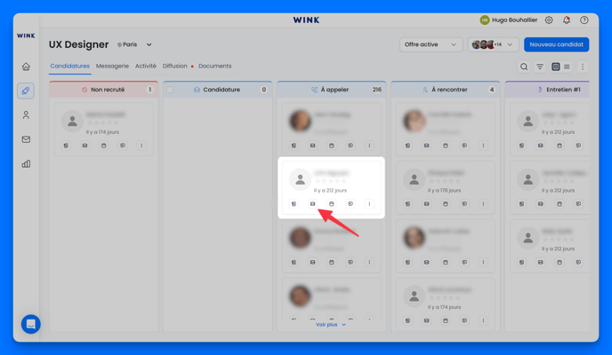 Envoyer un mail à un candidat depuis le Kanban